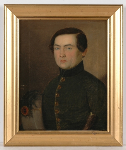 Franz Xaver MANDL - Painting - "Portrait of an Officer" oil, 1849