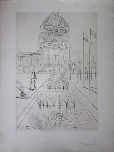 萨尔瓦多·达利 - 版画 - San Francisco : City Hall