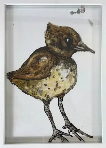 Wolf HAMM - Painting - Drei Vögel