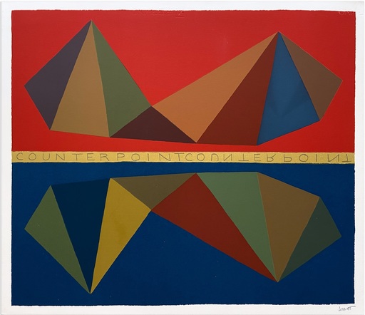 Sol LEWITT - Stampa-Multiplo - Two Asymmetrical Pyramids and Their Mirror Images (Counterpo
