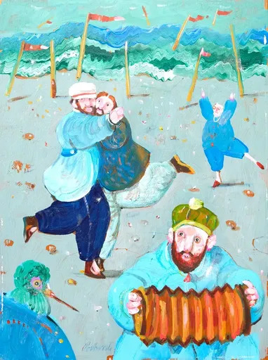 Antonio POSSENTI - Painting - Ballo dei marinai