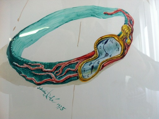 Salvador DALI - Zeichnung Aquarell - Soft Watch (Reloj Blando)
