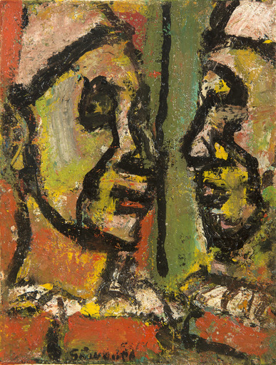 Georges ROUAULT - Painting - Face à face