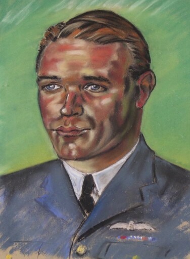 William Dennis DRING - Dessin-Aquarelle - WW2 RAF Pilot