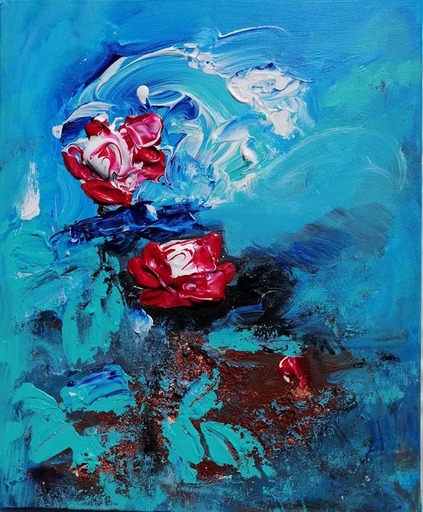 Vanecha ROUDBARAKI - Painting - Rose