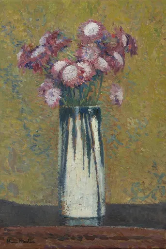 Henri MARTIN - Painting - Vase de fleurs