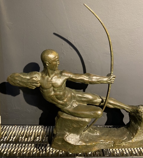 Victor DEMANET - Skulptur Volumen - Tireur à l'arc