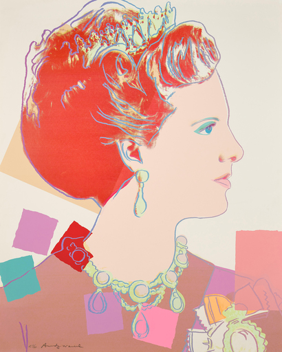 Andy WARHOL - Stampa-Multiplo - Queen Margrethe II of Denmark (FS II.344) (Royal Edition)