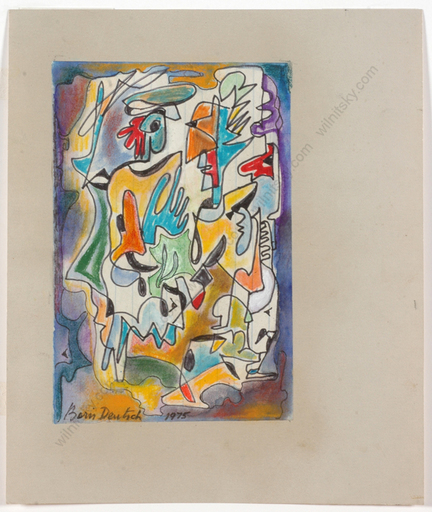 Boris DEUTSCH - Dessin-Aquarelle - "Abstract composition", watercolor