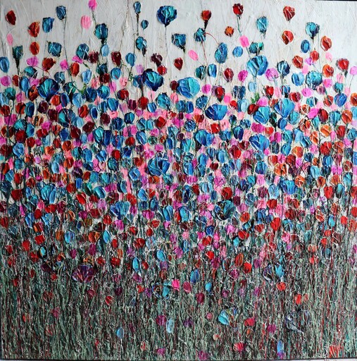 Donatella MARRAONI - Peinture - poppies and friends VII