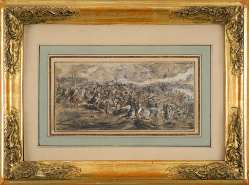Piotr MICHALOWSKI - Pintura - the Battle Scene with the Napoleonic Army