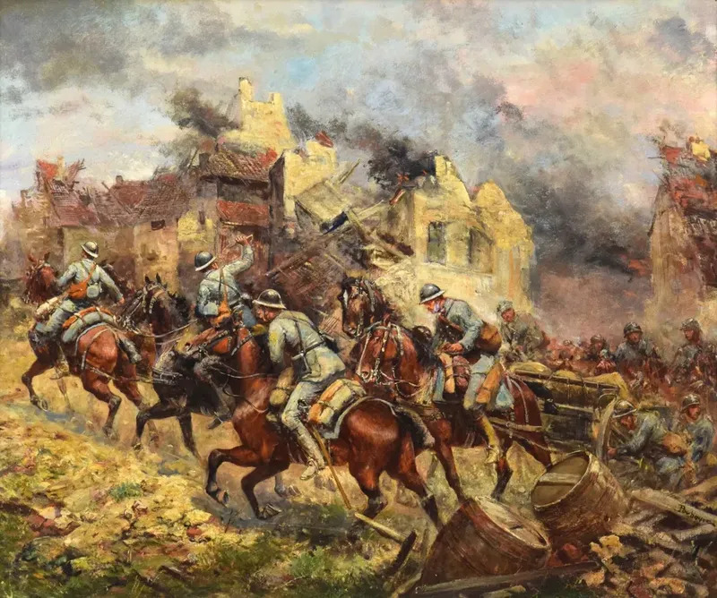 Charge A Cheval Pendant La Guerre 1914 1918 By Paul Perboyre