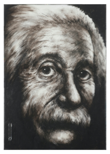 Frédéric DEL - Gemälde - Portrait Albert Einstein