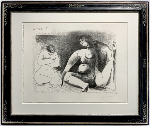 巴勃罗•毕加索 - 版画 - Deux femmes accroupies