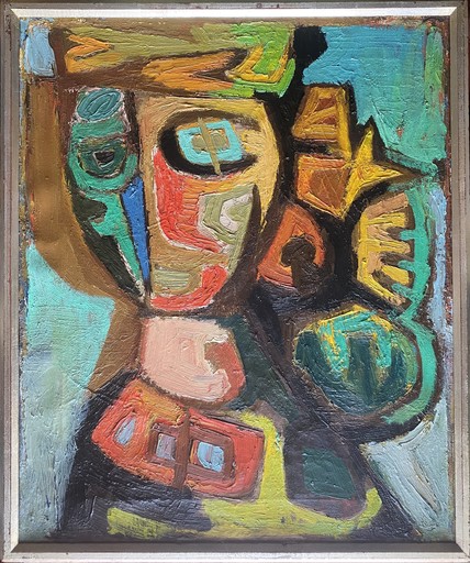 Asger JORN - Pintura - c.1941-43 The mask in Dominos « Movets »
