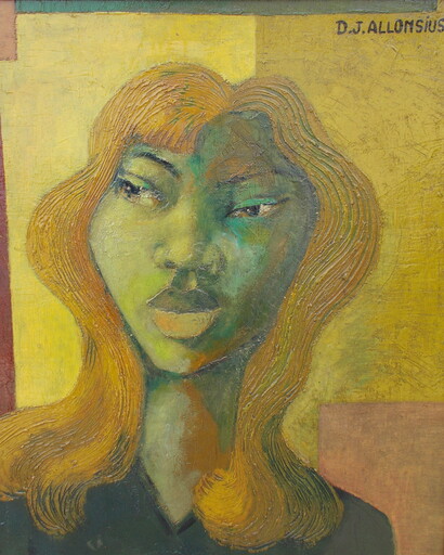 Jacques ALLONSIUS - Painting - La négresse blonde