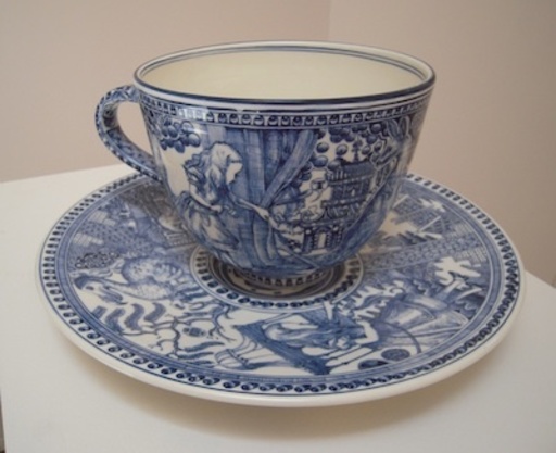 Stephen J. BOWERS - Ceramic - Caucus Race Cup and Saucer