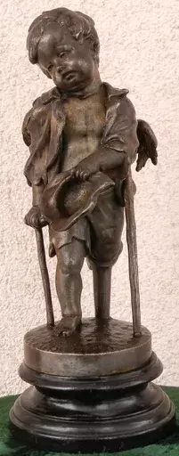 Heinrich SCHWABE - Sculpture-Volume - Wounded mendicant putti
