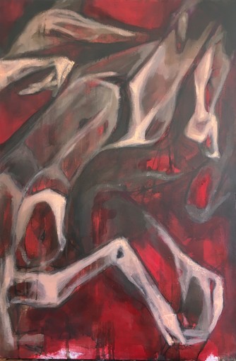Laurent ANASTAY-PONSOLLE - Gemälde - Cascade rouge