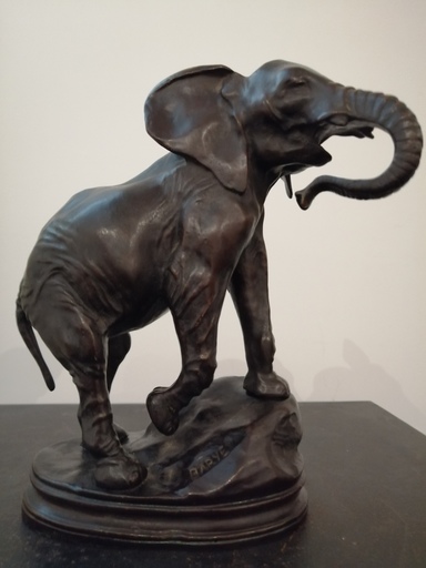 Antoine Louis BARYE - Sculpture-Volume - Eléphant