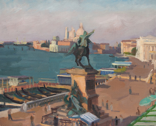 Carlo VITALE - Painting - Venise, le quai des Esclavons 