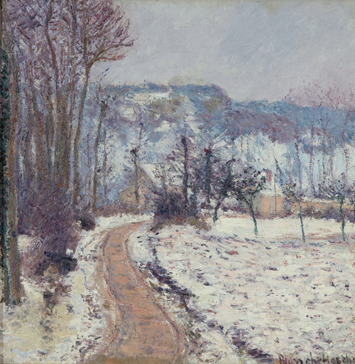 Blanche HOSCHÉDÉ-MONET - Painting - Paysage de neige
