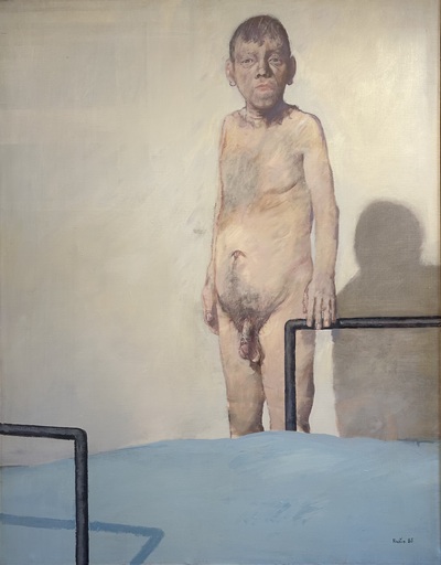 Jean RUSTIN - Painting - Un Homme dans sa chambre
