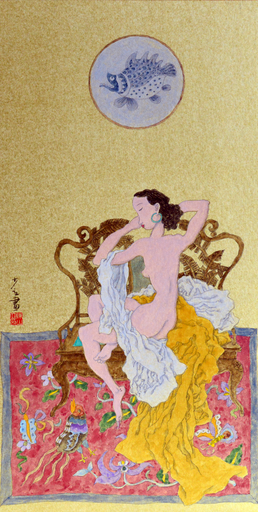 CHEN Shaoli - Painting - Nude Girl