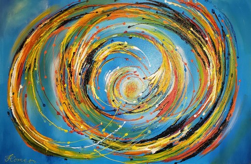 Romeo DOBROTA - Painting - Kinetic Energy, 