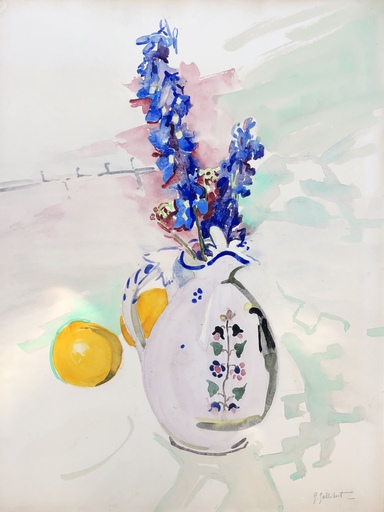 Geneviève Marie GALLIBERT - Zeichnung Aquarell - Bouquet de printemps 