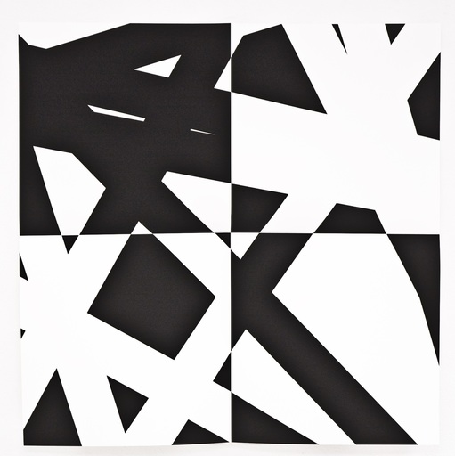 François MORELLET - Print-Multiple - Pi et Plis (noir)