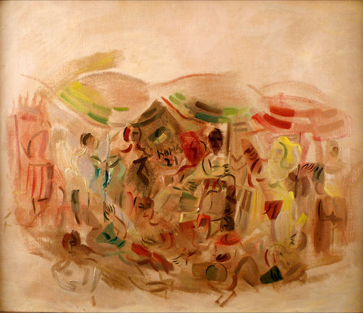 Francisco BORES - Gemälde - Sur la plage