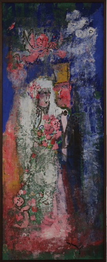 Franco ROGNONI - Gemälde - Gli sposi di campagna