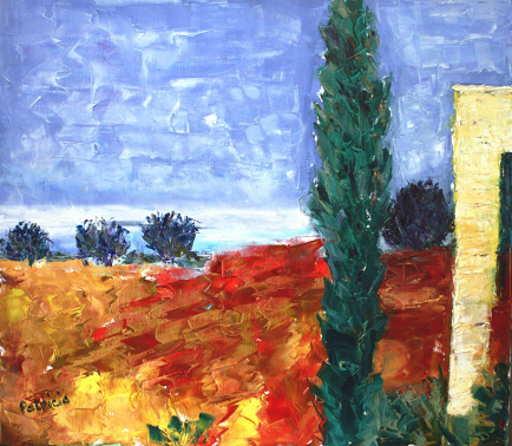 Patricia ABRAMOVICH - Painting - Orange Field