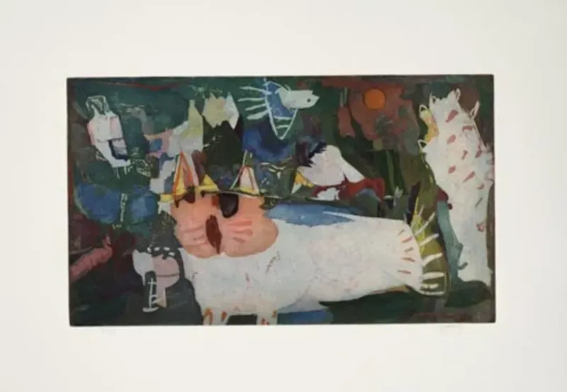 Katze Und Vogel By Yoshi Takahashi Buy Art Online Artprice