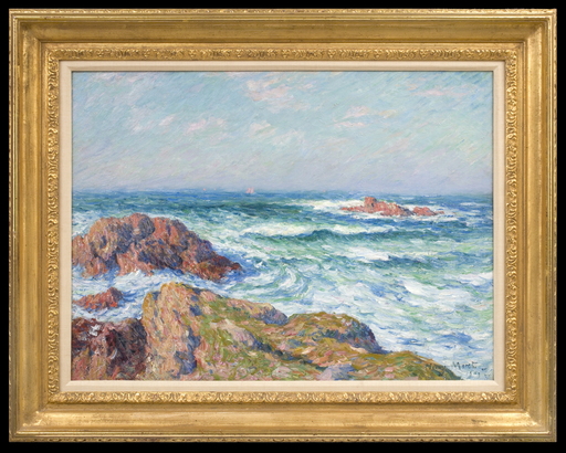 Henry MORET - Painting - Port Donnant, Belle-Île en Mer