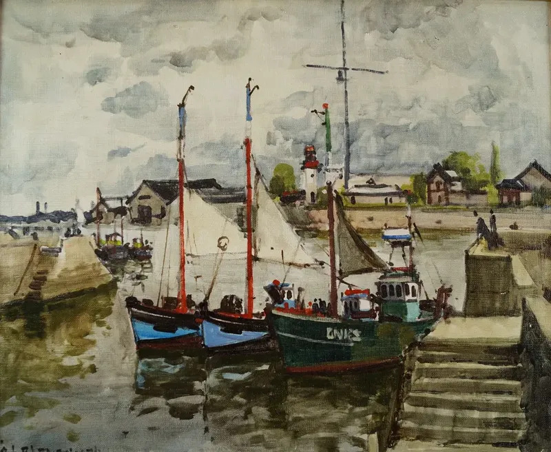 Port de Honfleur by JeanMarie Luc BLANPAIN buy art online artprice