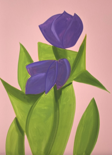 Alex KATZ - Druckgrafik-Multiple - Purple Tulips 2