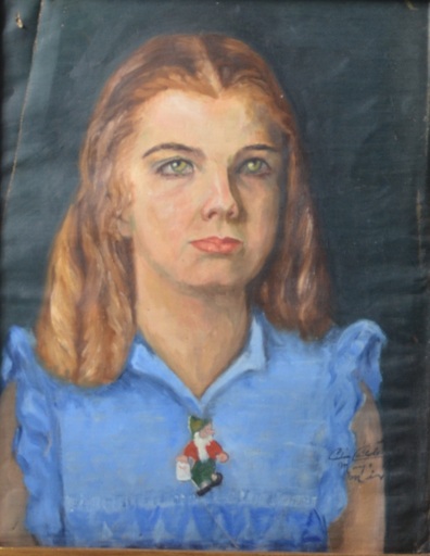 Celia CALDERÓN - 绘画 - retrato de dama 