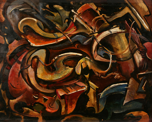 Aleksandrs ZVIEDRIS - Painting - Composition No. 56