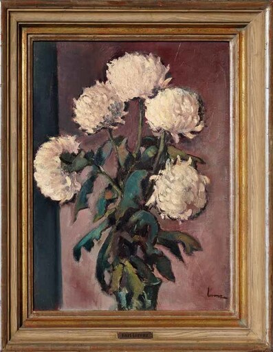 Kurt LORENZ - Pintura - Stillleben -Blumen in Vase