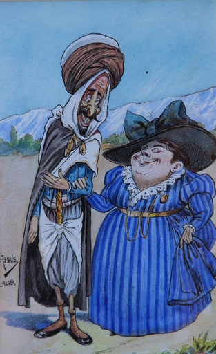 Salomon ASSUS - Drawing-Watercolor - COUPLE A ALGER