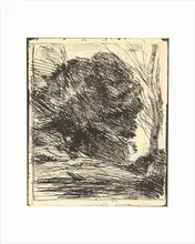 Camille Jean-Baptiste COROT - Grafik Multiple - Les Arbres dans la Montagne