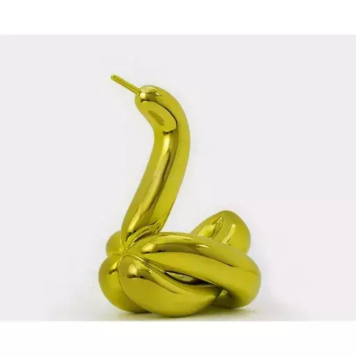 杰夫·昆斯 - 雕塑 - Balloon Swan (Yellow)