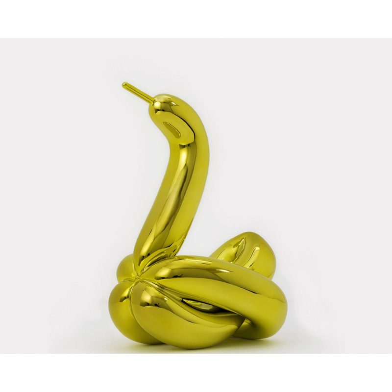 Jeff KOONS - Skulptur Volumen - Balloon Swan (Yellow)