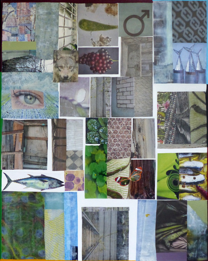 Christine GROSARU-BLETON - Painting - Collages 4