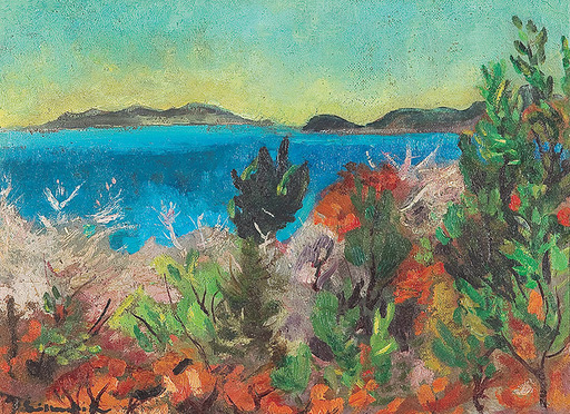 Willy EISENSCHITZ - Painting - Côte d'Azur