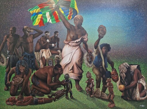 Amani BODO - Gemälde - La liberté guidant la culture
