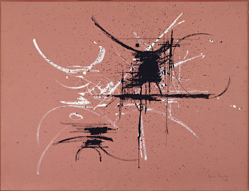 Georges MATHIEU - Peinture - Composition abstraite