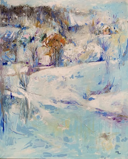 Lika SHKHVATSABAIA - Painting - My winter tale